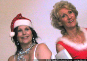 Linda and Barbara pose for their Christmas shot