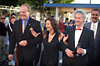 Sonja Bernhardt and Minister Cummins stroll the red carpet 